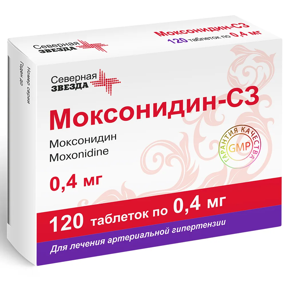 Moxonidine-C3 0.4 mg 120 tablets, film-coated