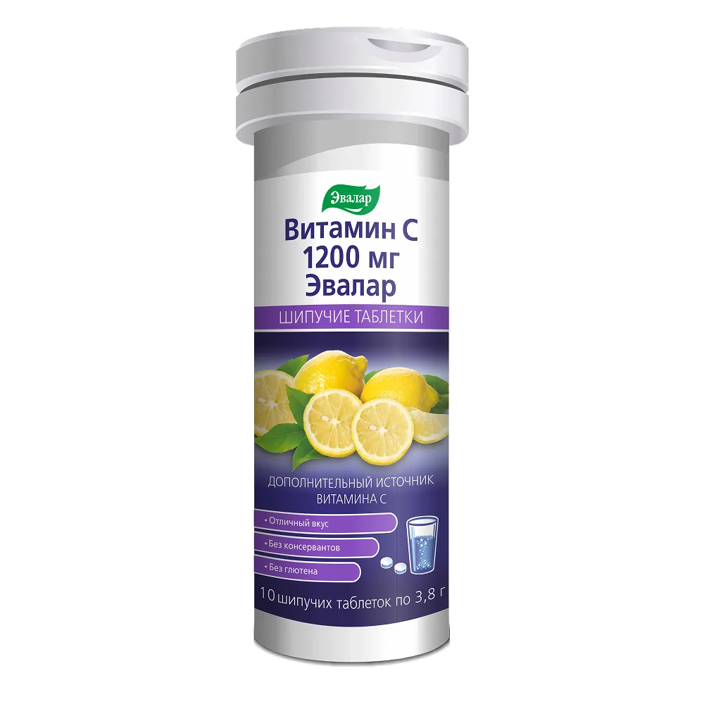 Vitamin C 1200 mg 10 effervescent tablets 3.8 g