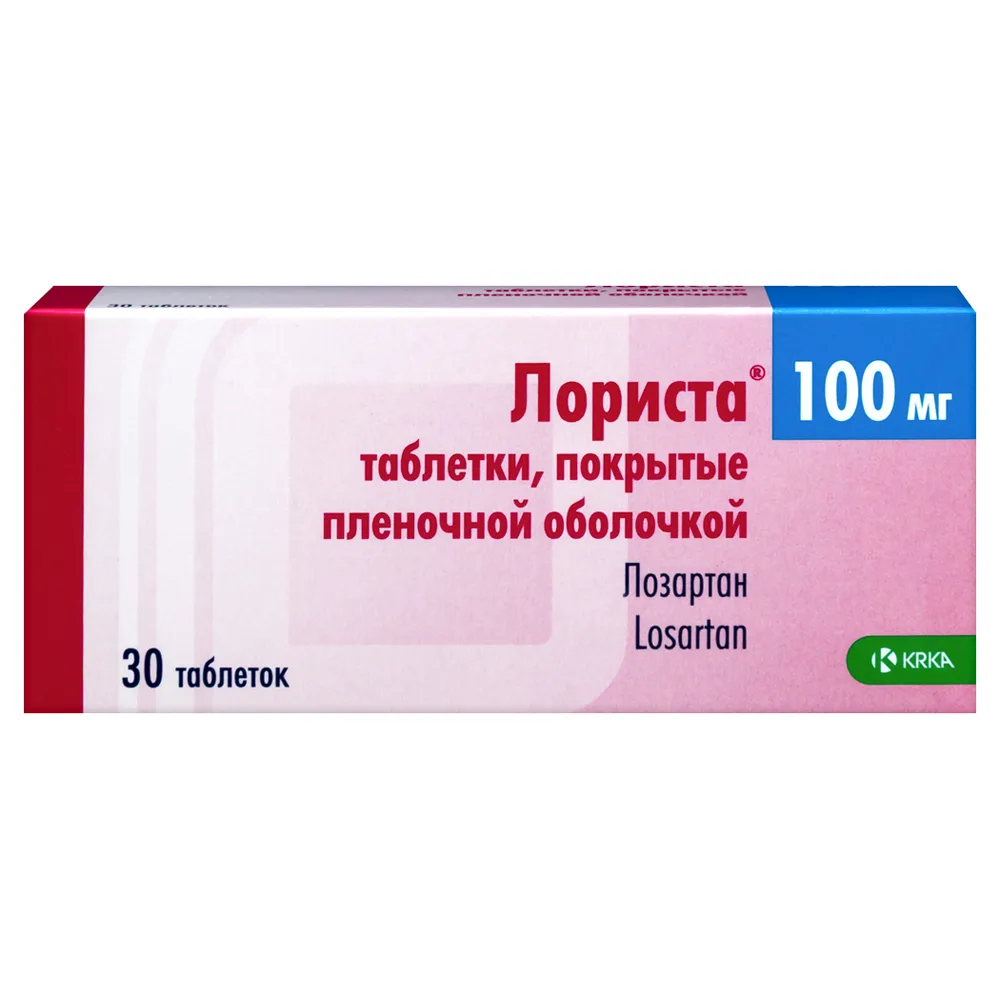 Lorista 100 mg 30 coated tablets
