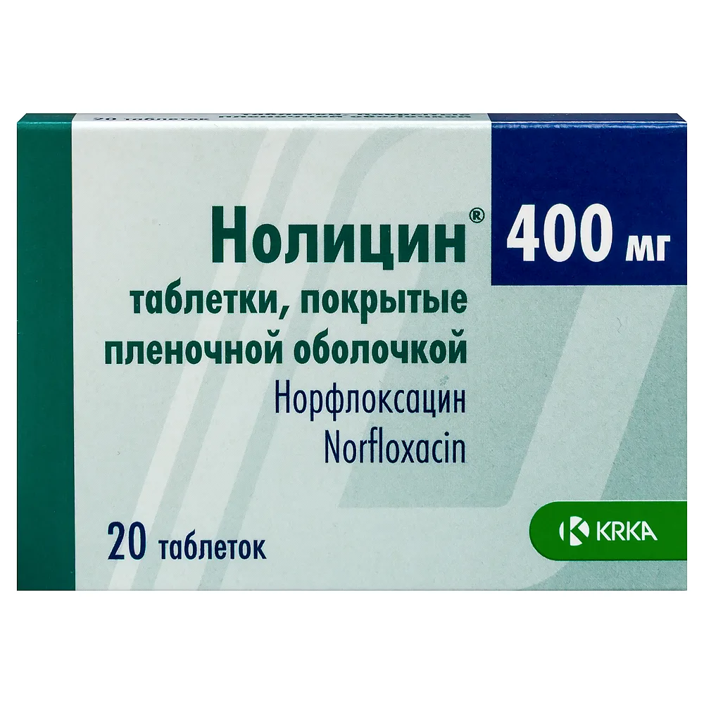 Nolicin 400 mg 20 coated tablets