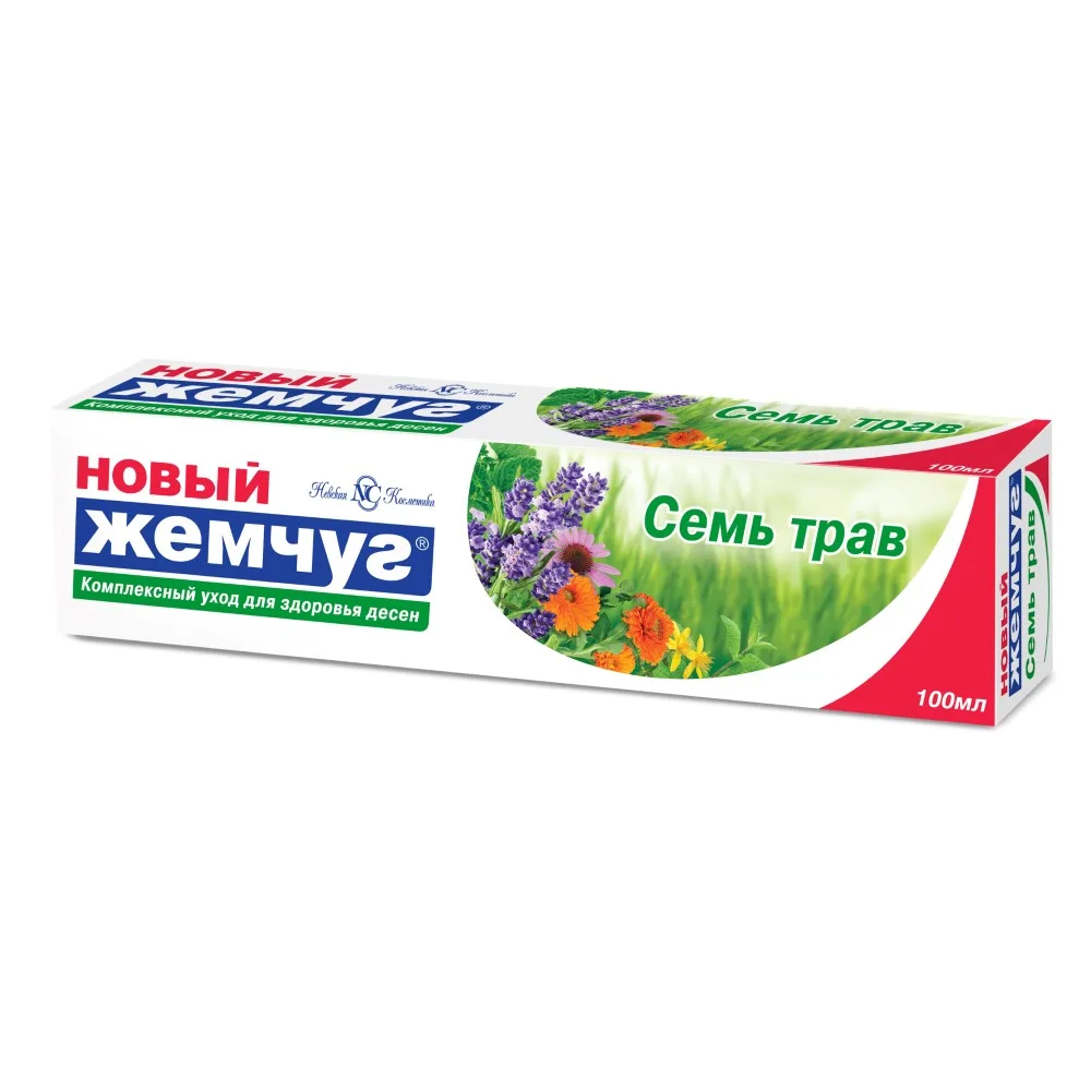 Noviy Zhemchug Toothpaste Seven Herbs 100 ml