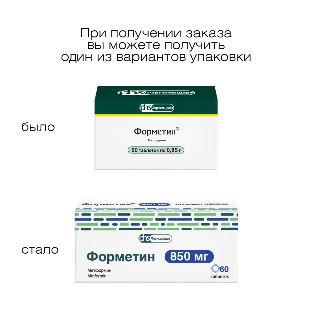 Metformin 850 mg 60 tablets