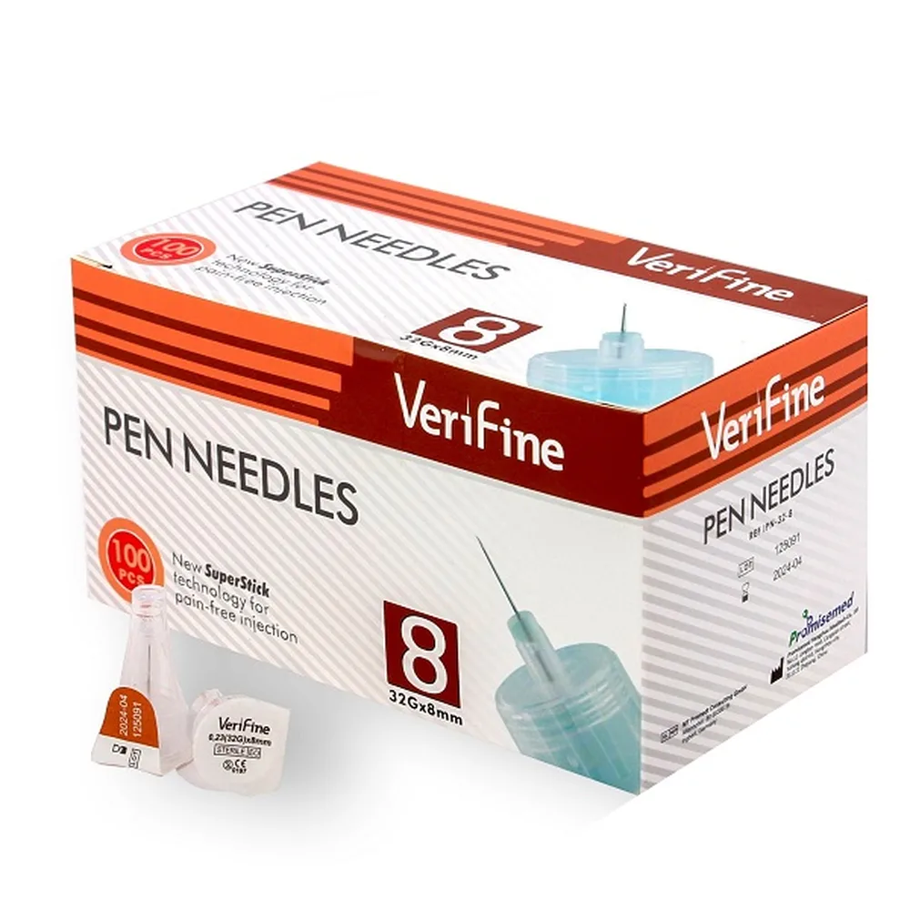 Verifine sterile needles for insulin pen syringes 0.23 (32g) x 8 mm 100 pcs.