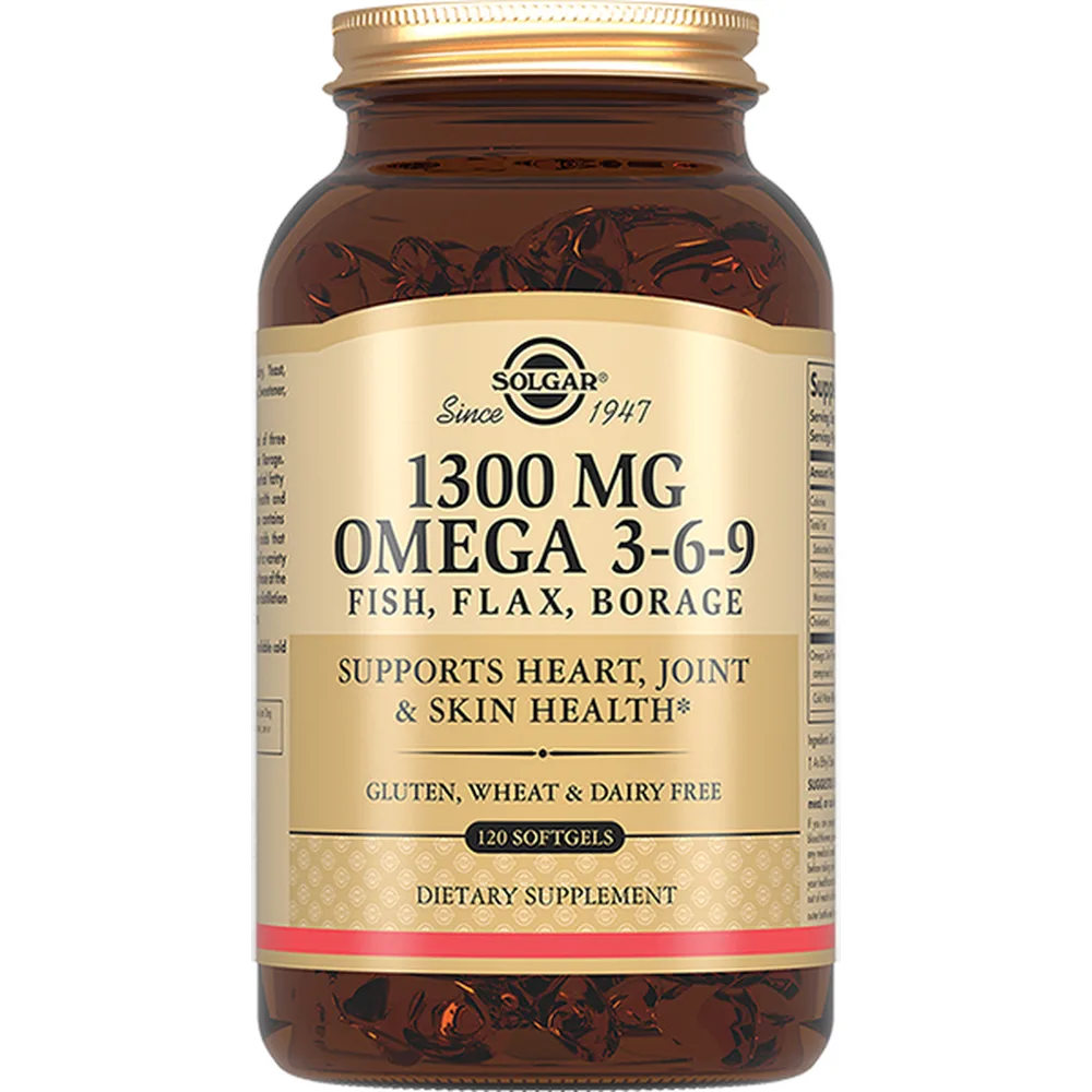 Solgar omega 3-6-9 Fatty Acids Complex 120 capsules 1840 mg