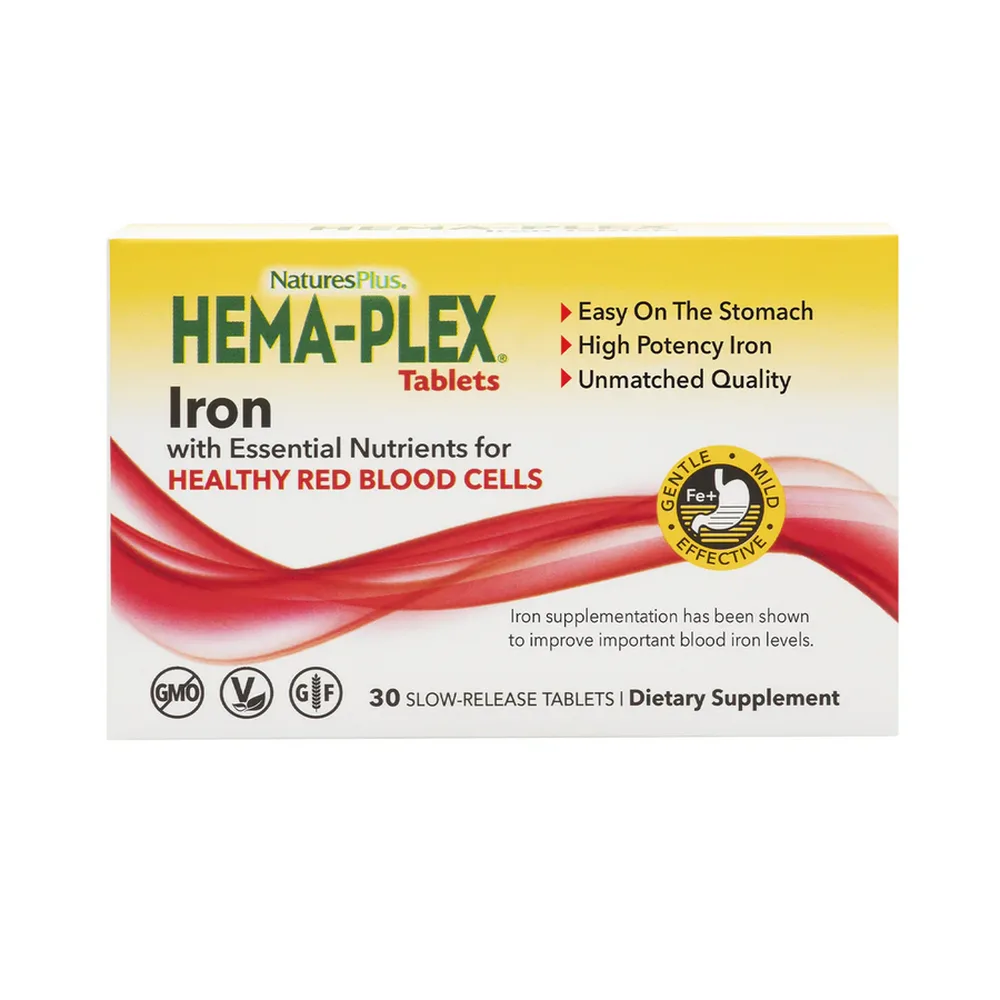 Nature's Plus Iron Chema-Plex 30 tablets 1600 mg