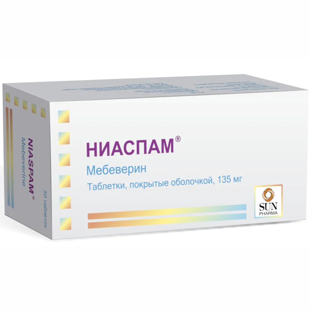Niaspam 135 mg 50 tablets, coated