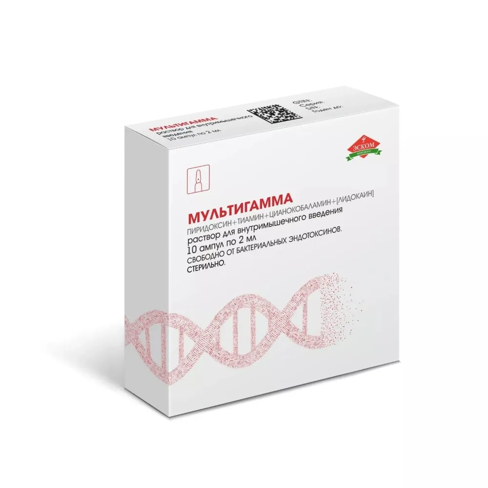 Multigamma solution for intramuscular injection 2 ml ampoules 10 pcs.