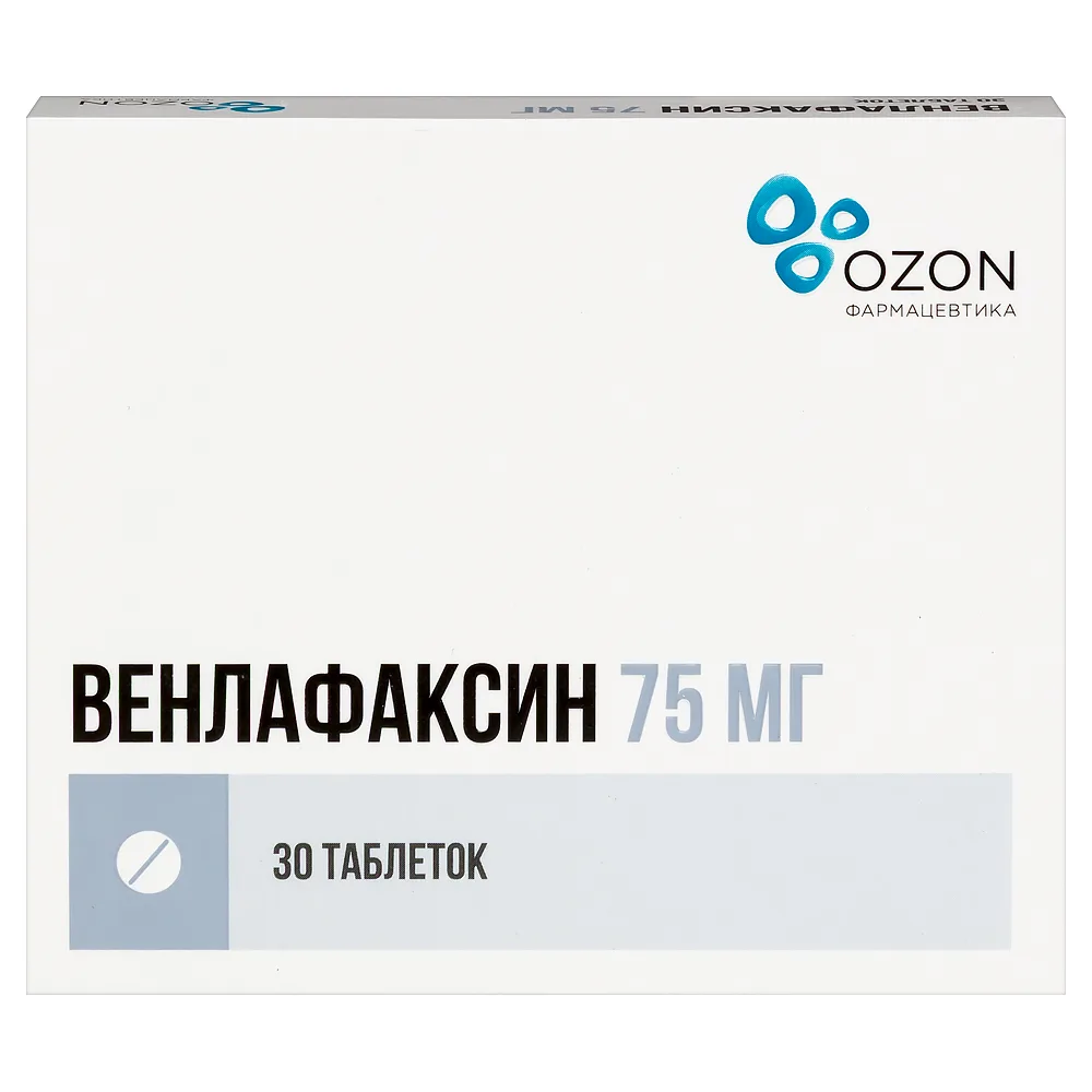 Venlafaxine 75 mg 30 tablets