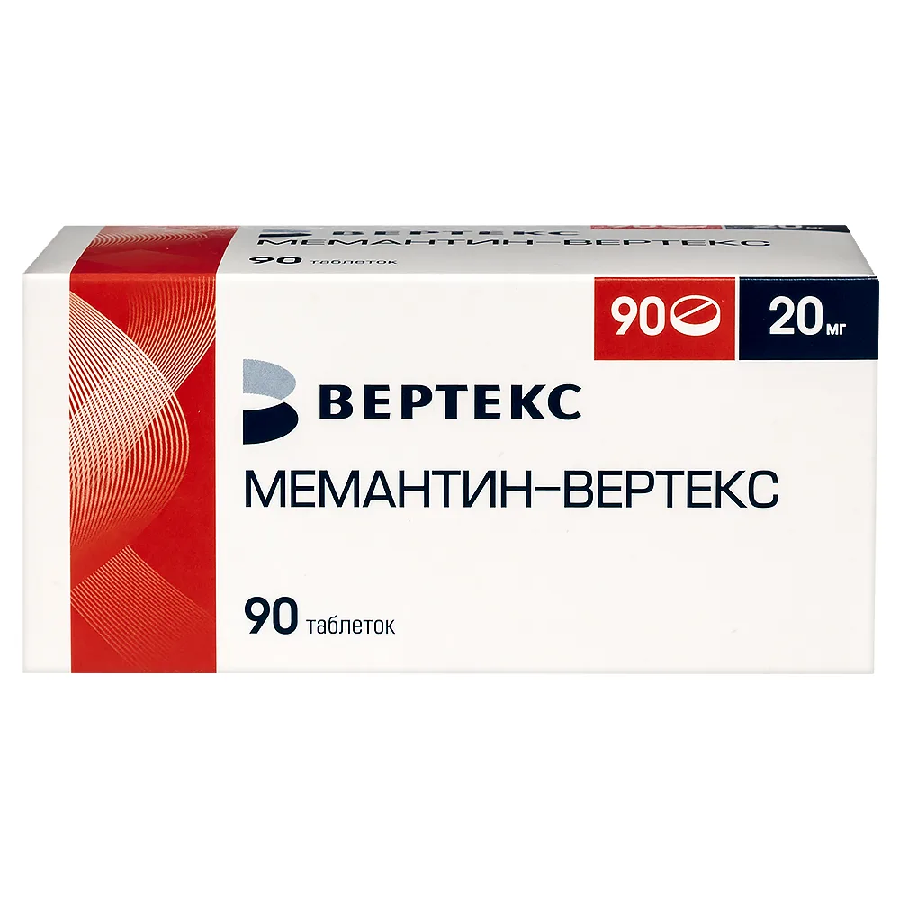Memantine-Vertex 20 mg 90 tablets, film-coated blister