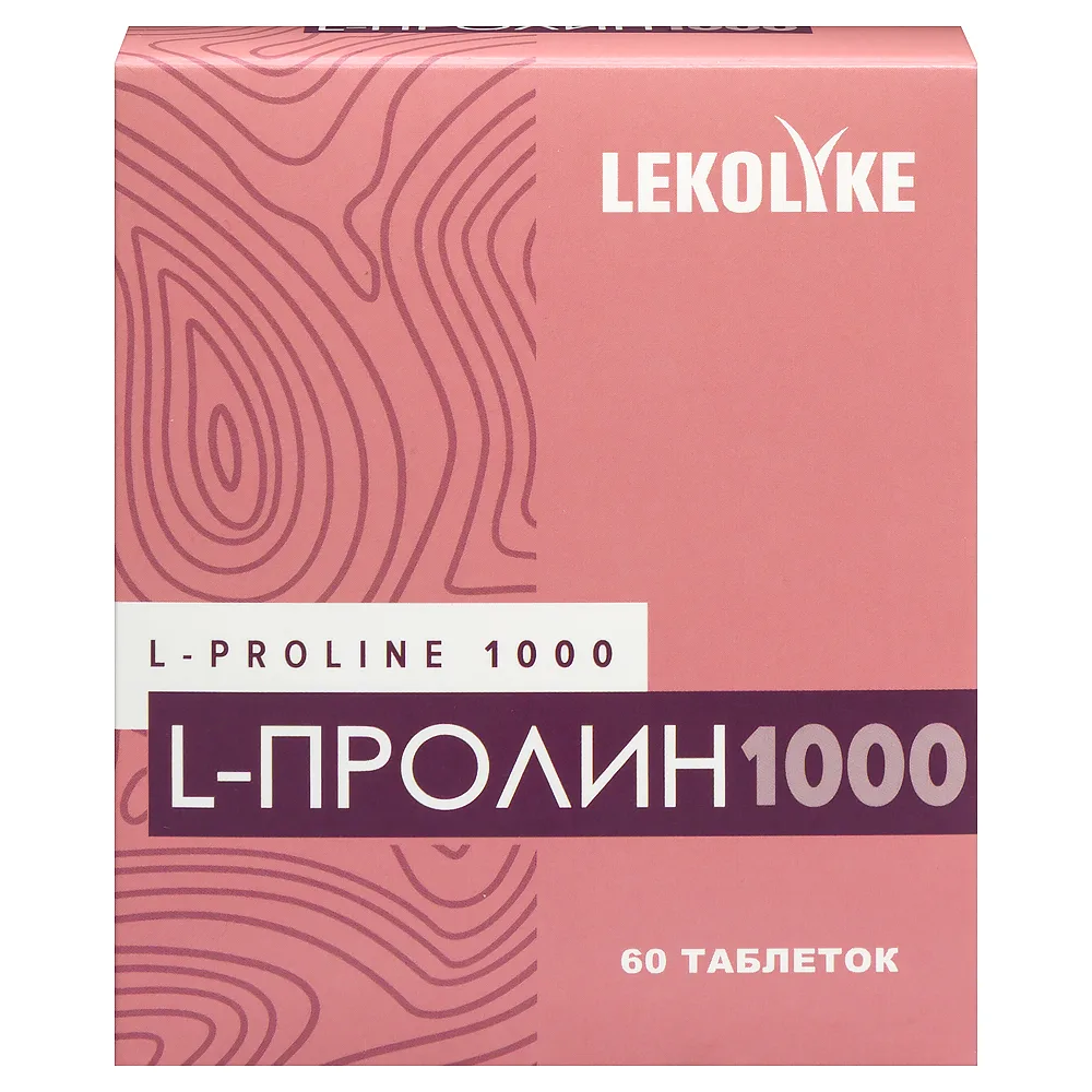 Lekolike L-Proline 1000 mg 60 tablets