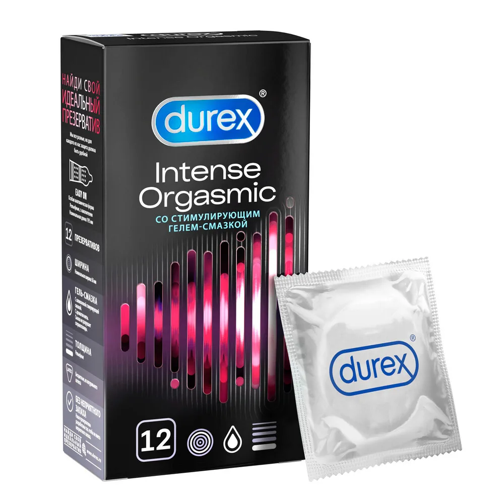 Durex Intense Orgasmic Condoms 12 pcs.