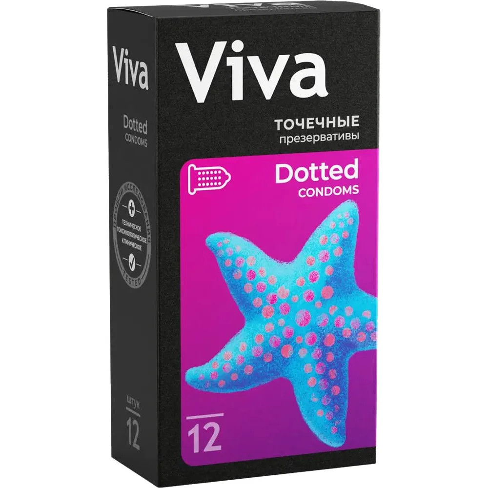 Viva Condoms Dotted 12 pcs.