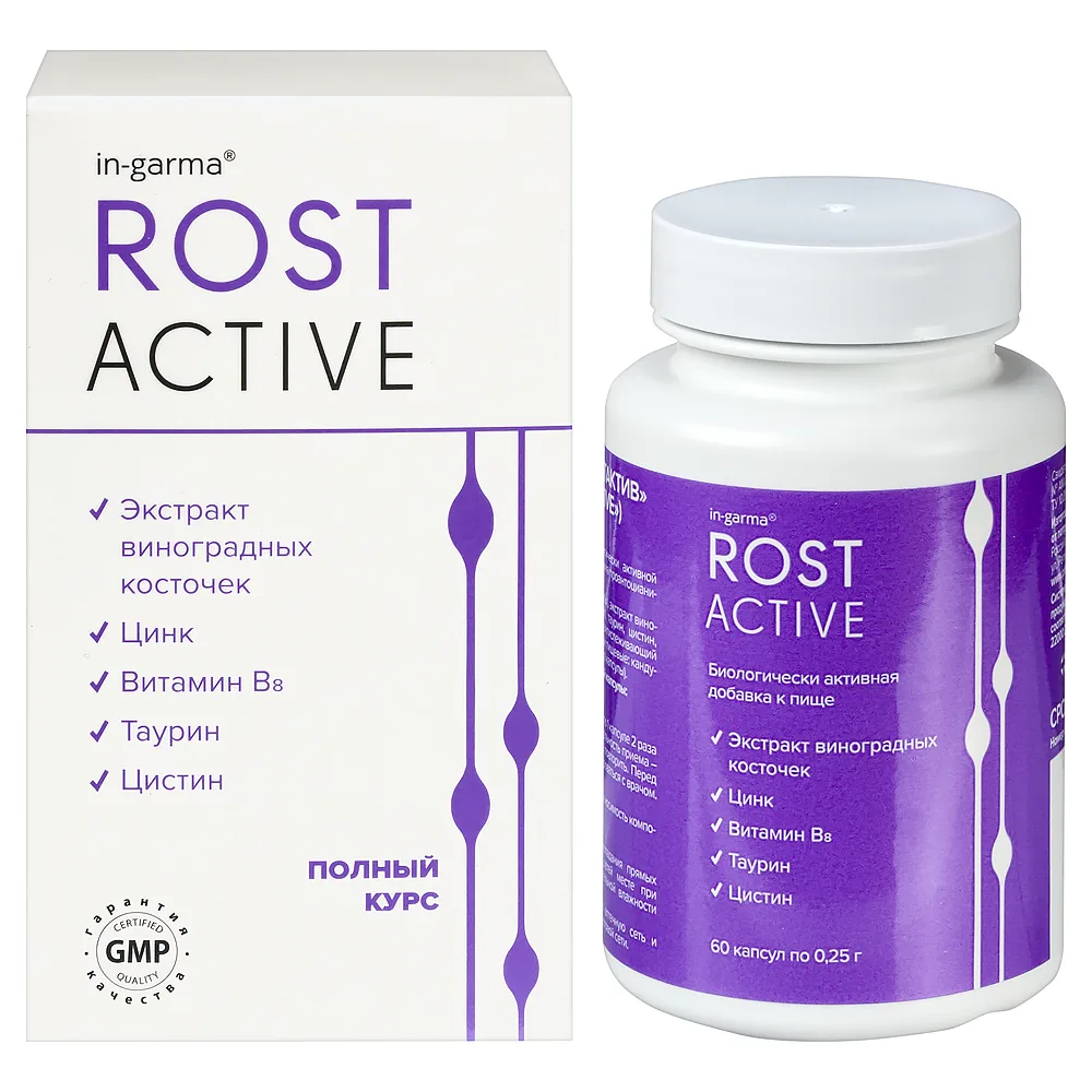 In-garma Rostaktiv 60 capsules 0.25 g