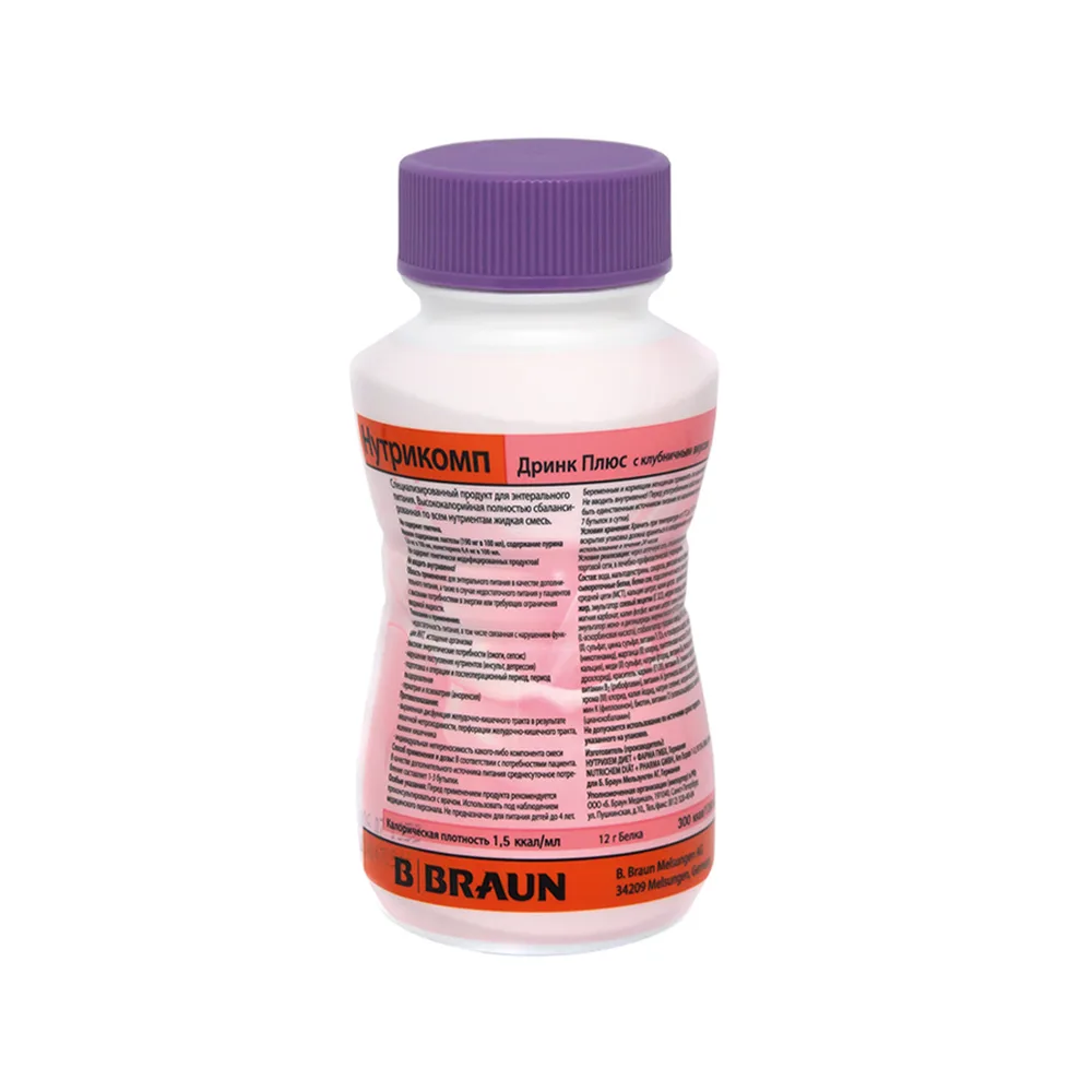 Nutricomp Drink Plus 200 ml / Strawberry