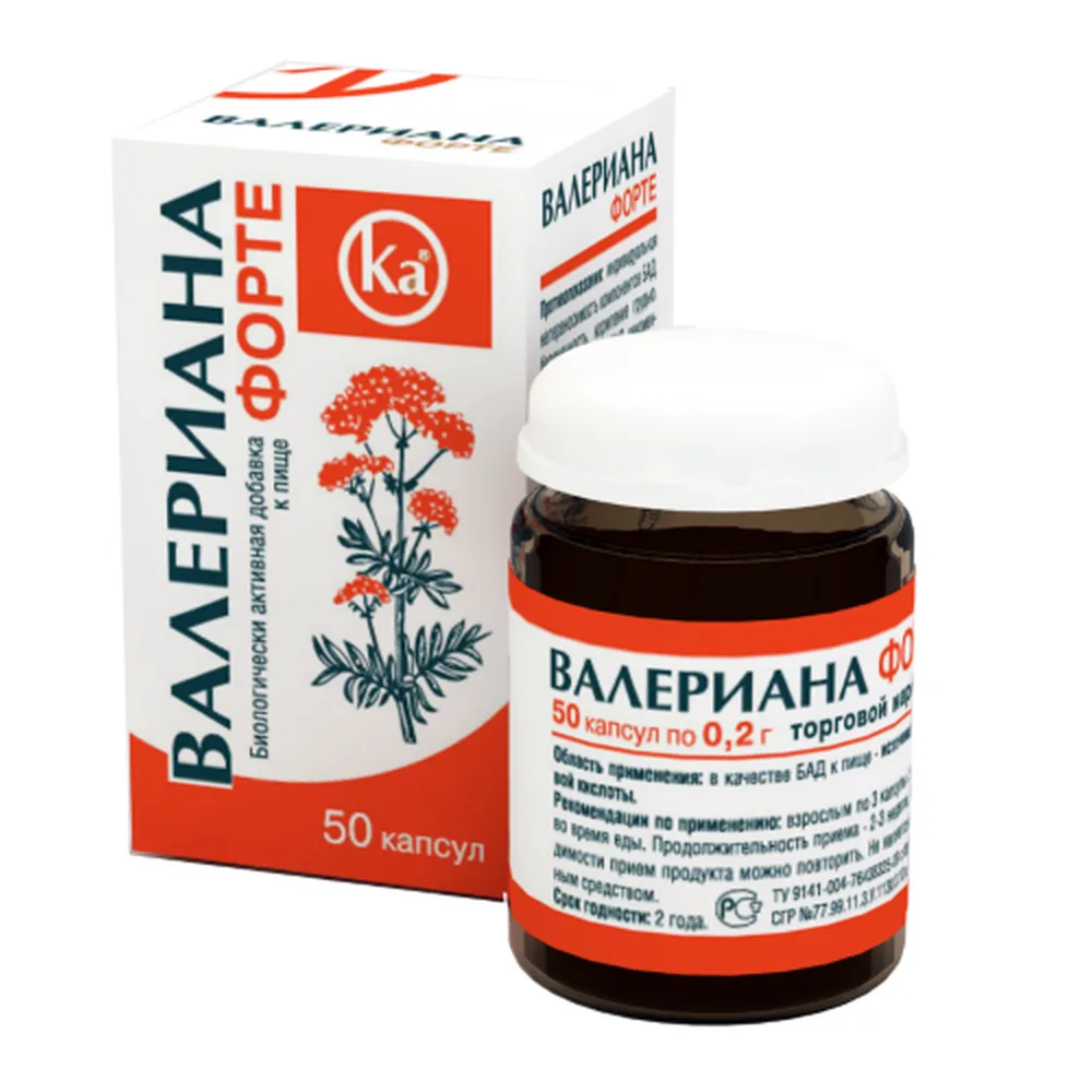 Valeriana K Forte 50 capsules