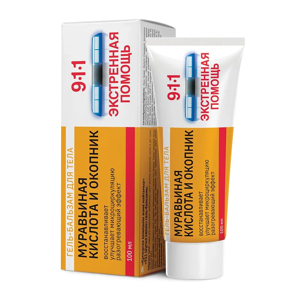 911 Emergency Assistance Formic Acid and Comfrey Gel-Balm 100 ml