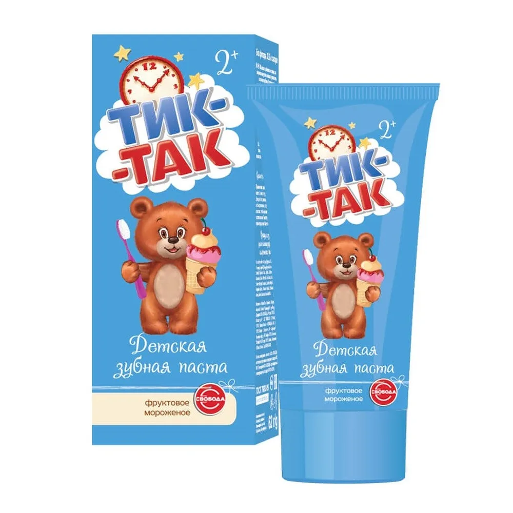 Tic Tac Children's Toothpaste Fruit Ice Cream 2+ 62 g