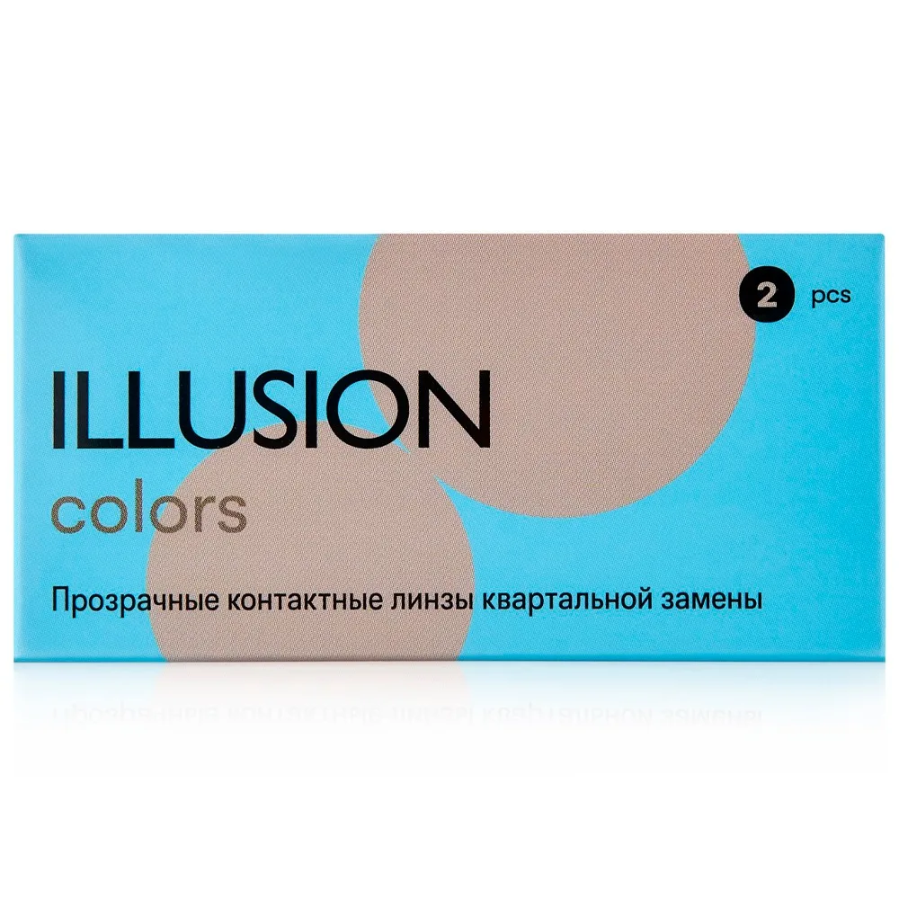 Illusion Colors Soft Contact Lenses Quarterly Replacement 2 pcs / -7.50 /