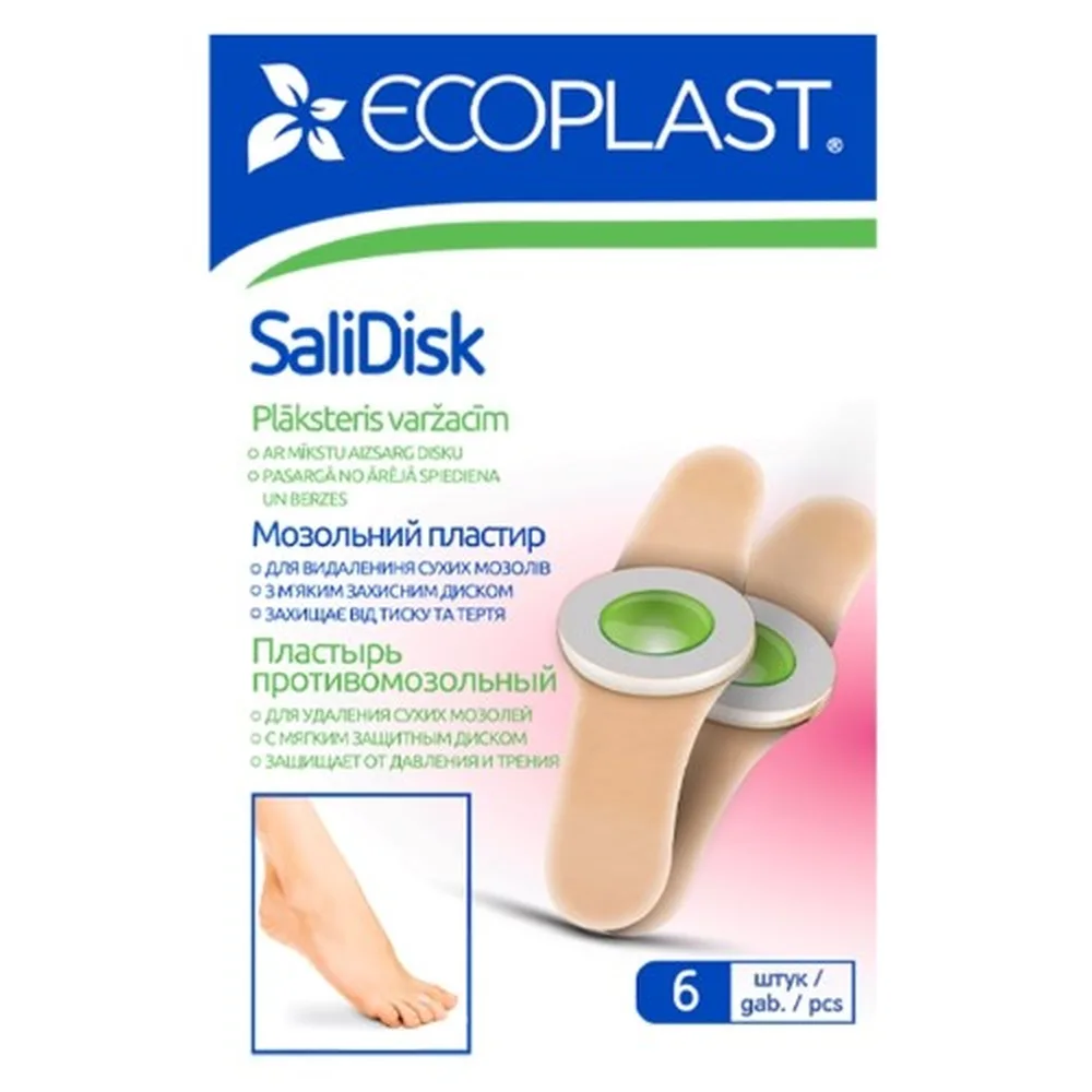 Ecoplast callus patch salidisk 72x19 mm 6 pcs.