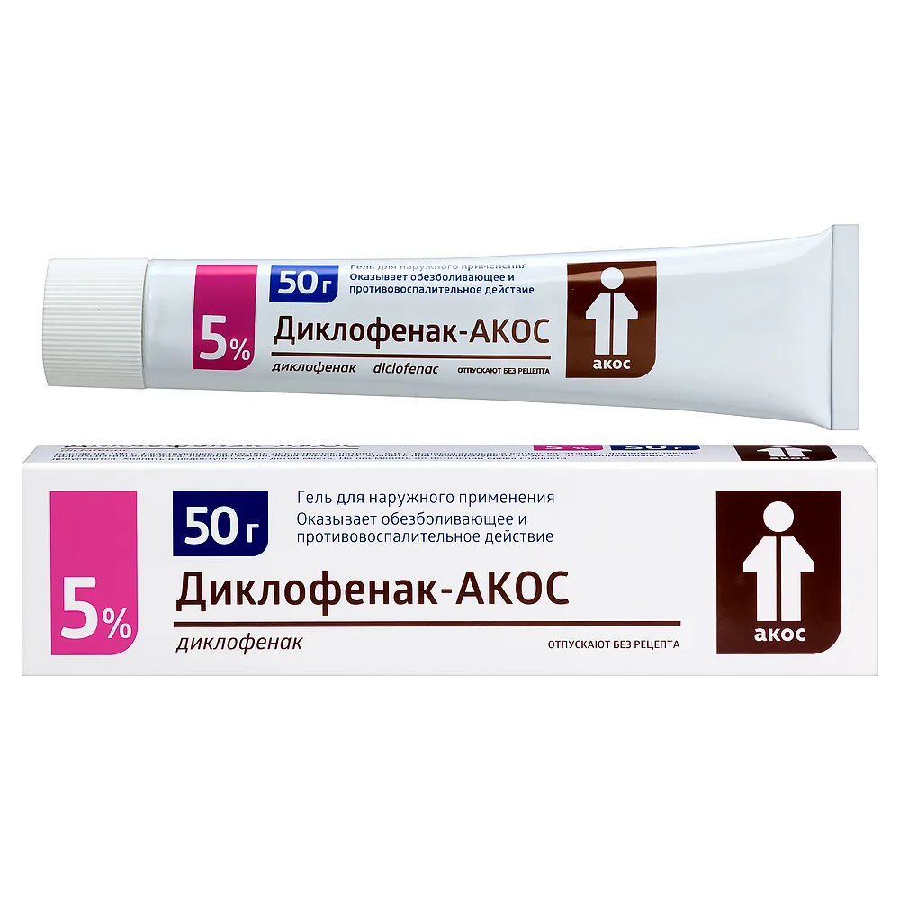 Diclofenac-Akos 5% gel for external use 50 g