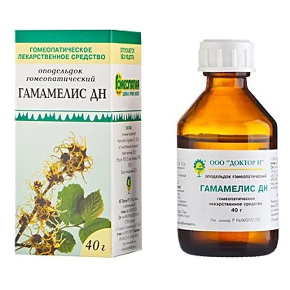 Hamamelis D6 Opodeldoc Homeopathic Use 40 g