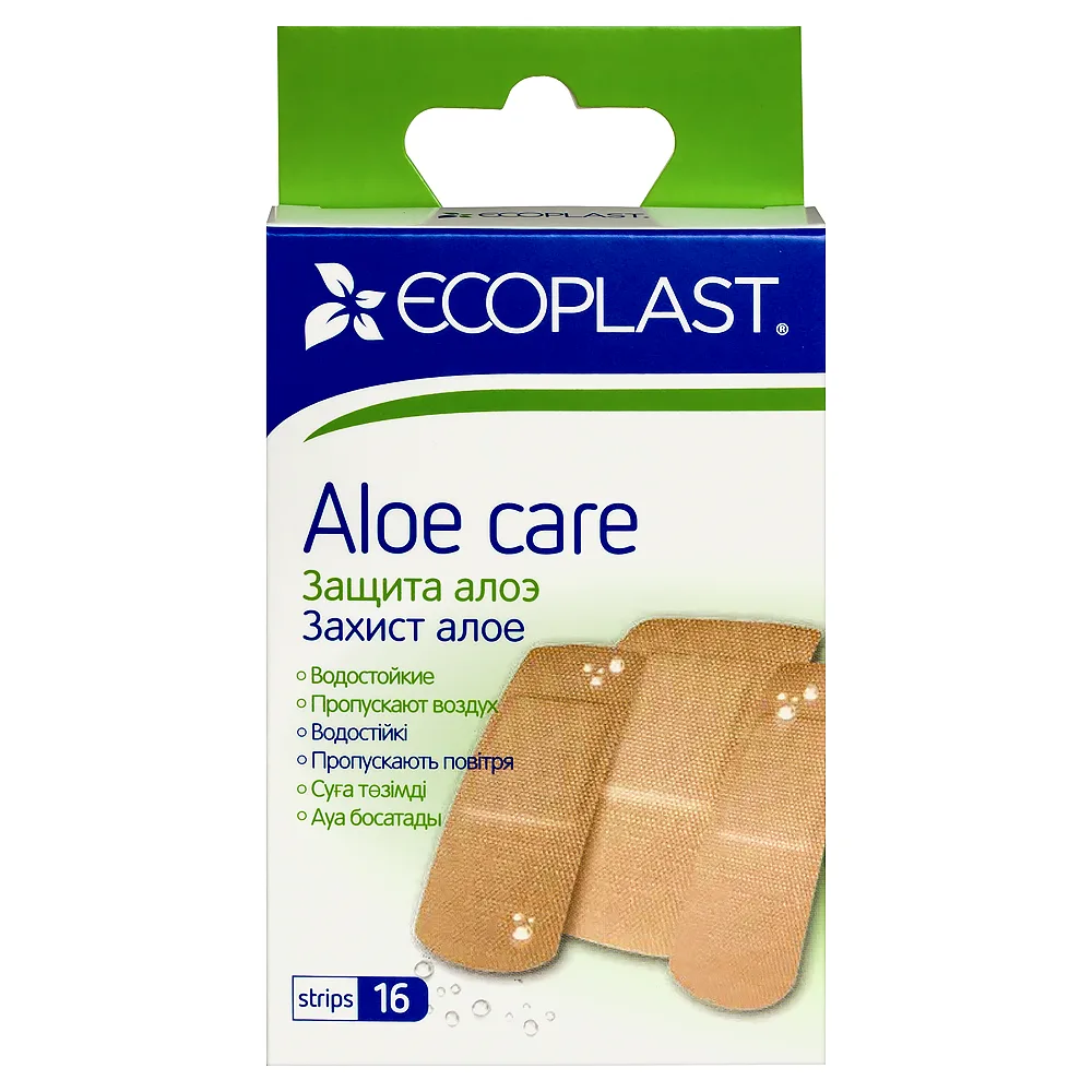 Ecoplast medical polymer patch (set) aloe care 16 pcs.