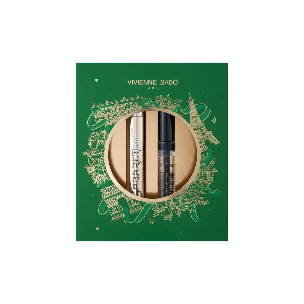 Vivienne Sabo Set/Mascara Cabaret Premiere Shade 1 9 ml + Eyebrow and Eyelash Fixing Gel Fixateur Shade 02 6 ml