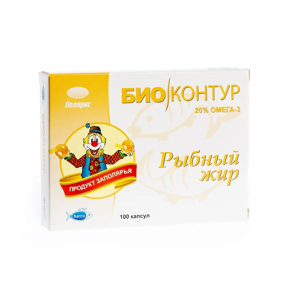Biokontur Fish Oil 100 capsules 330 mg/food