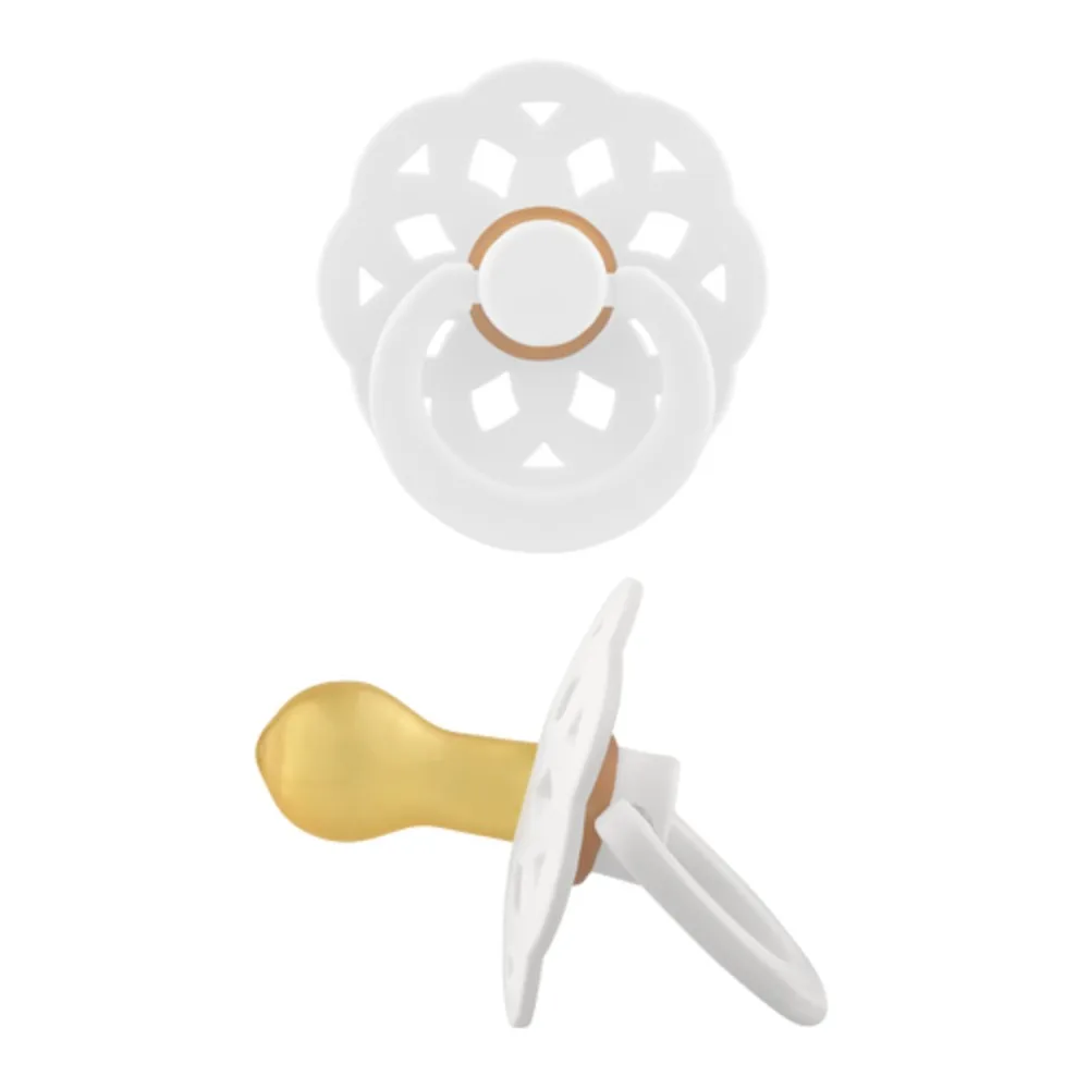 Lubby latex pacifier with round nipple 0+/32157
