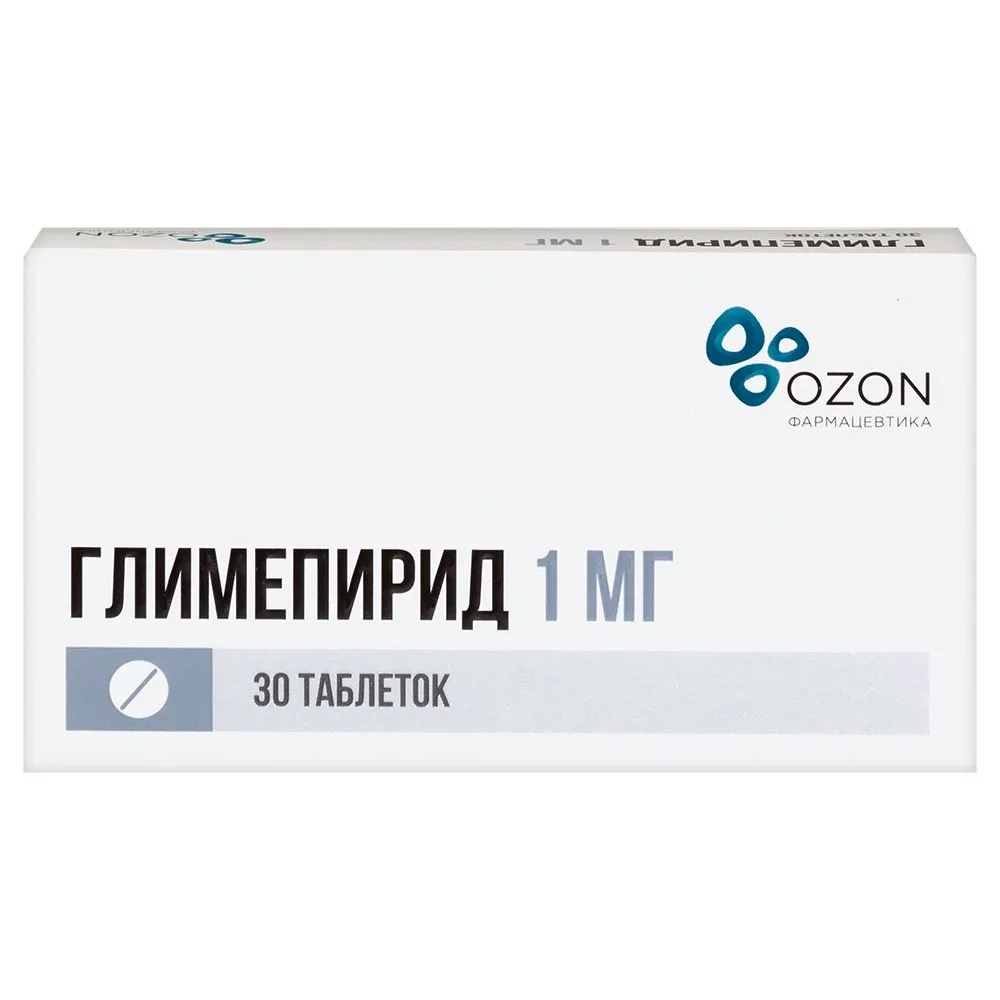 Glimepiride 1 mg 30 tablets