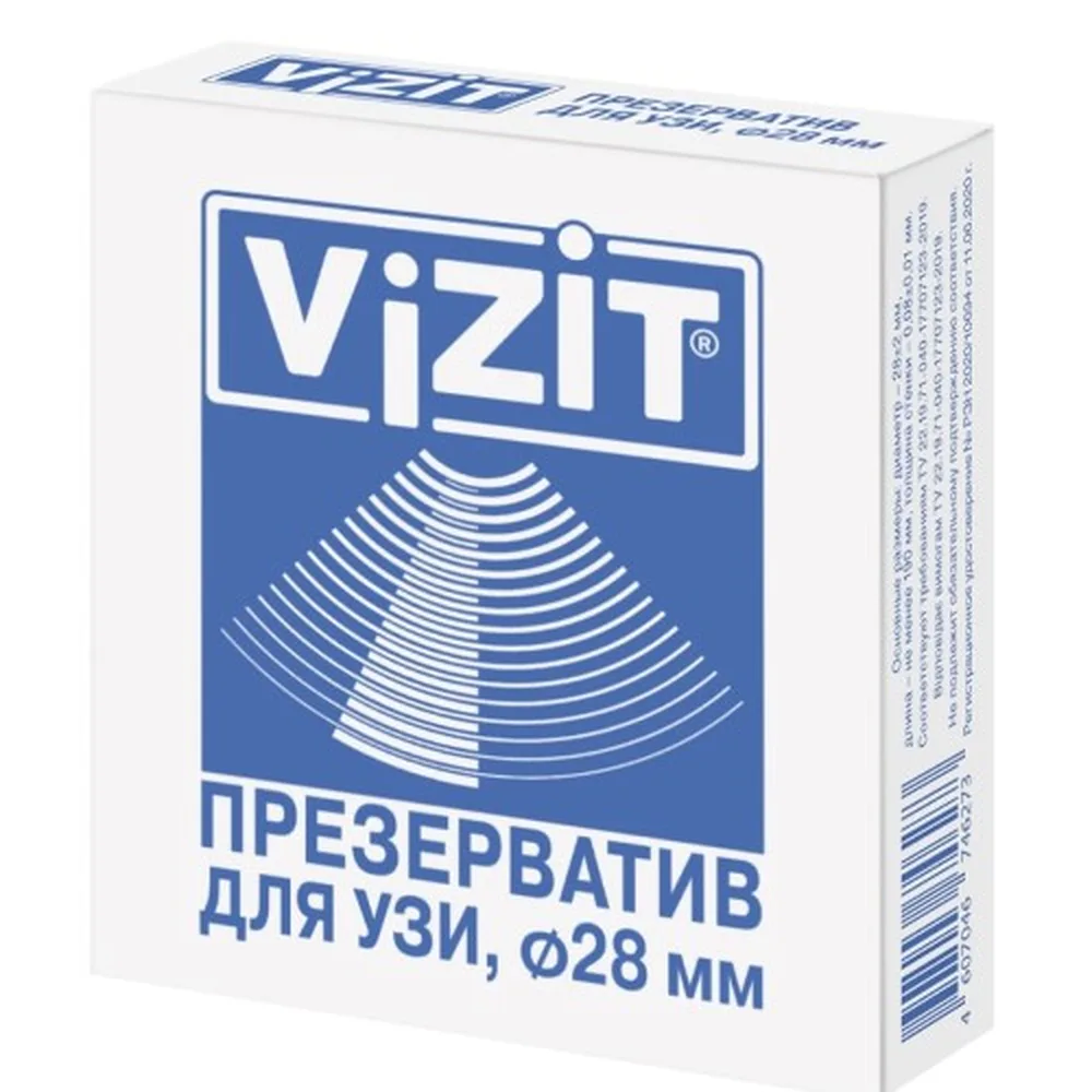 Vizit ultrasound condom diameter 28 mm 1 pc.