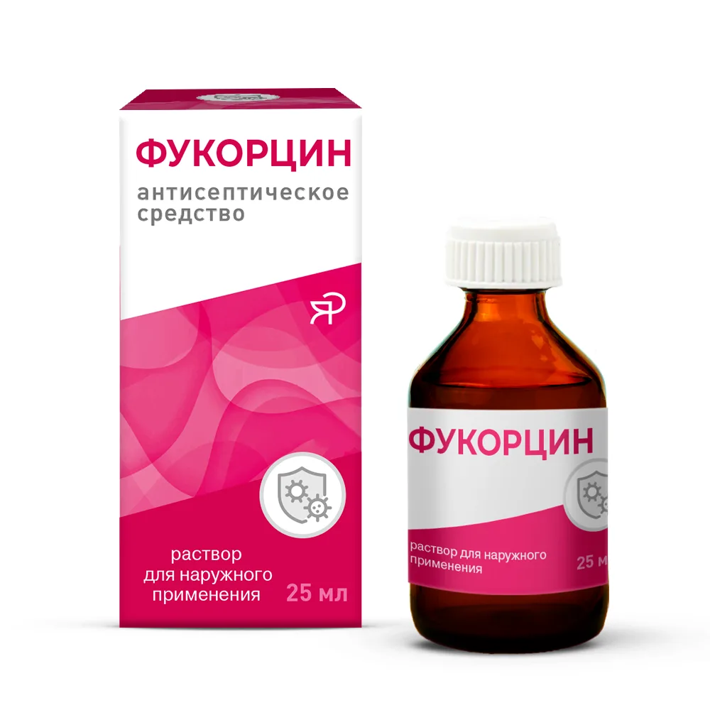 Fukortsin solution for external use 25 ml in individual packaging