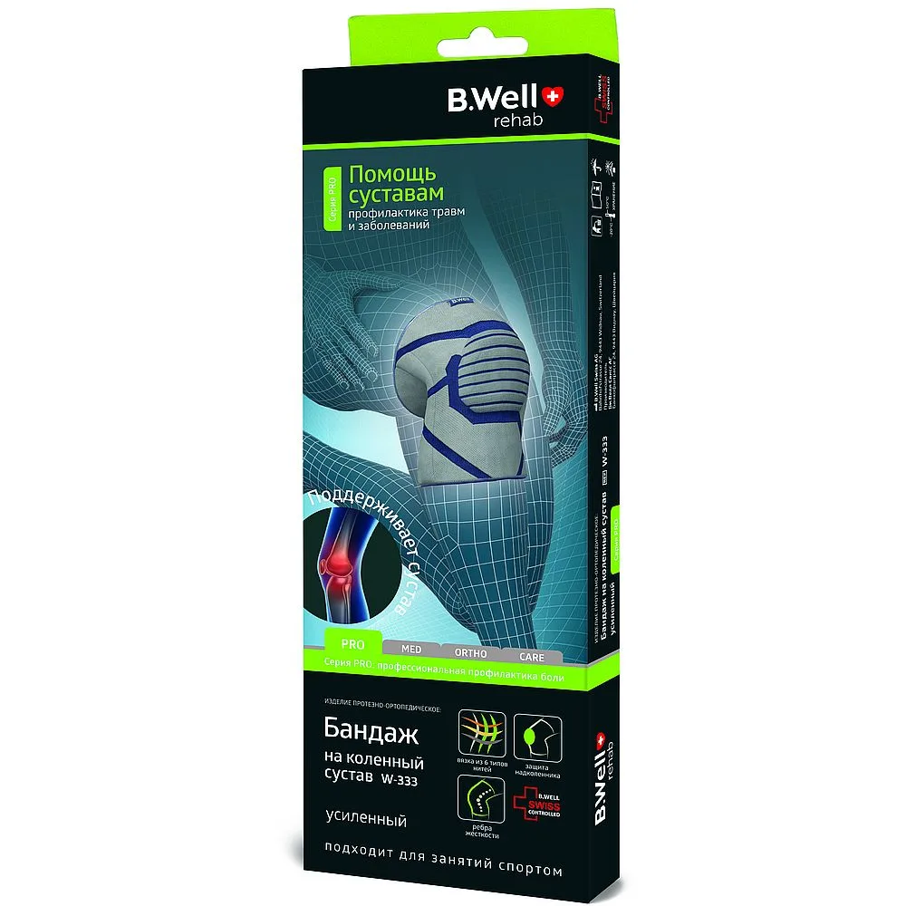 Pro W-333 Knee Joint Brace Size M/Grey