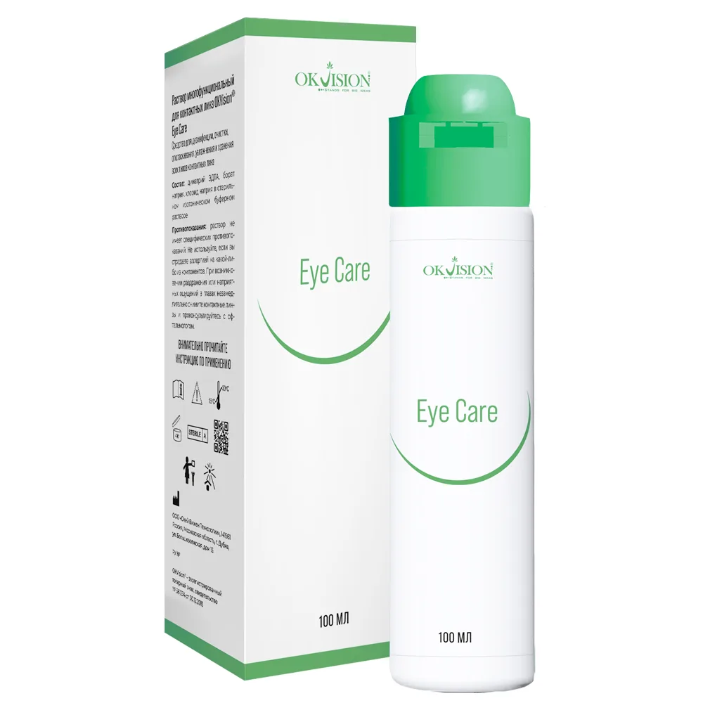 Okvision Eye Care Multi-Purpose Solution for Contact Lens Care and Storage 100 ml