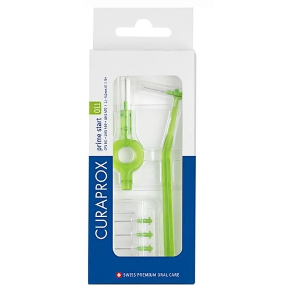 Curaprox Interdental Brushes CPS011 Prime Start 5 pcs/set with Holders UHS 409 and UHS 470