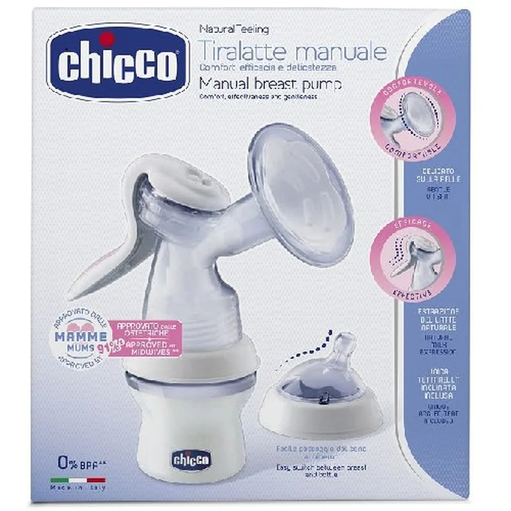 Chicco Manual Breast Pump with Accessories