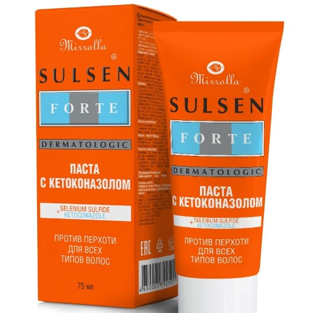 Mirrolla Sulsena Forte Sulsen Paste with Ketoconazole for Dandruff 75 ml