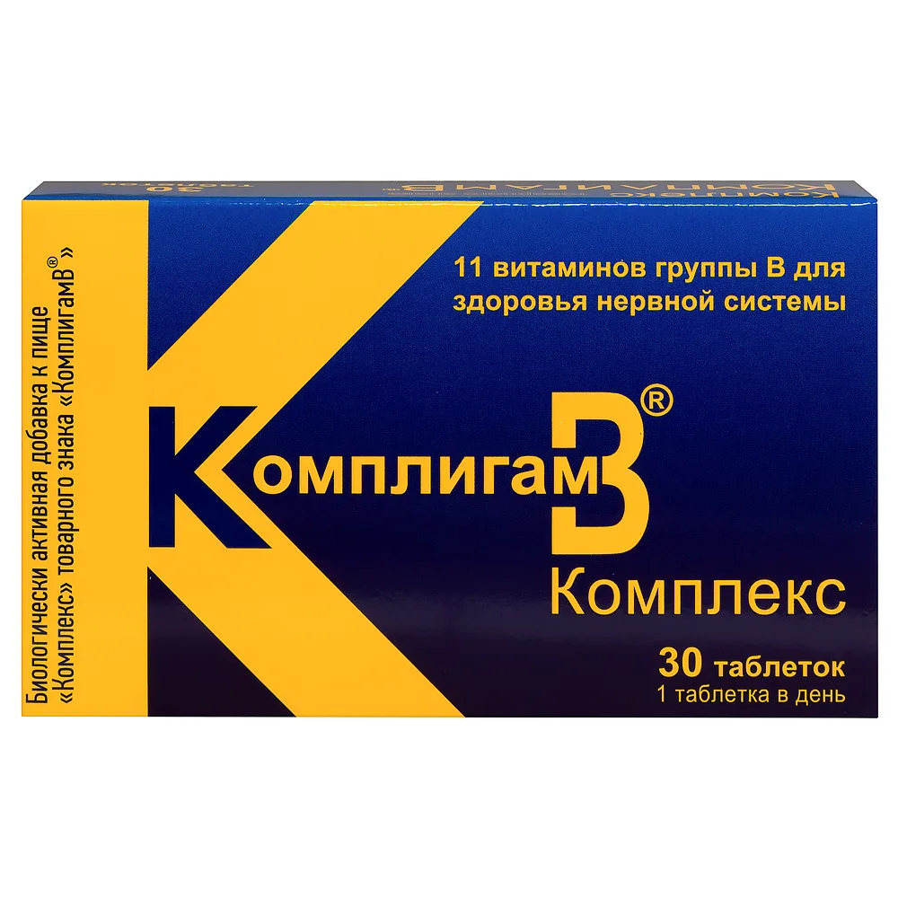 Compligam B Complex 30 tablets 1000 mg