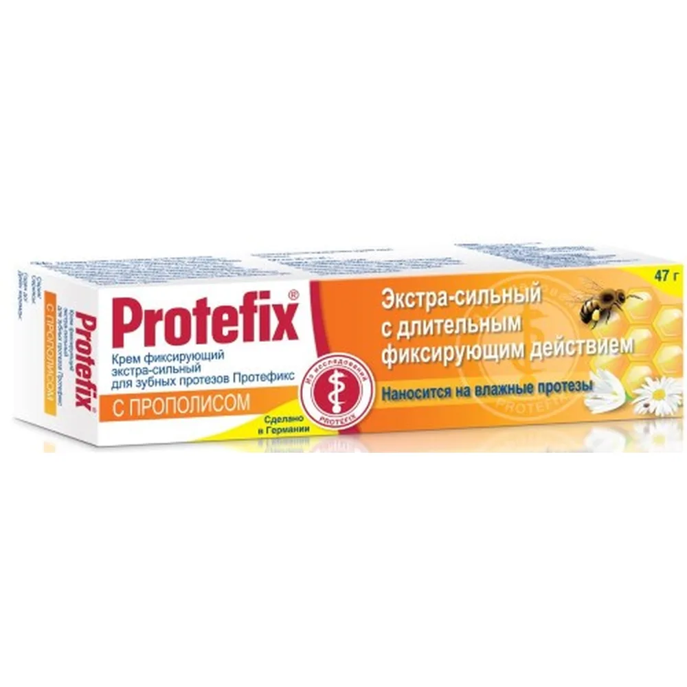 Protefix Extra Strong Fixing Cream for Dentures with Propolis 47 g