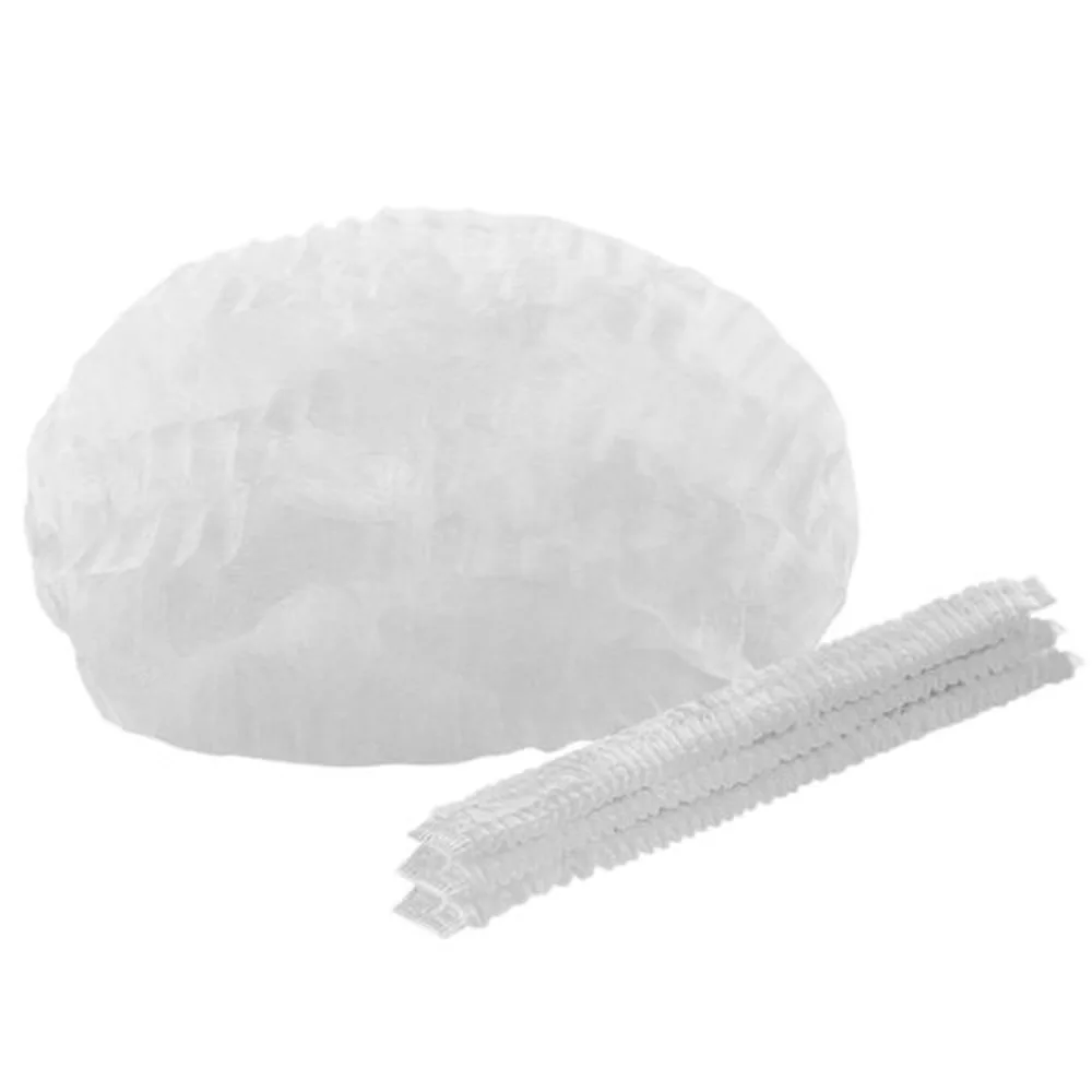 Non-sterile cap pleated model spunbond density 8 g/m² size 54-62/length 48/white 125 pcs.