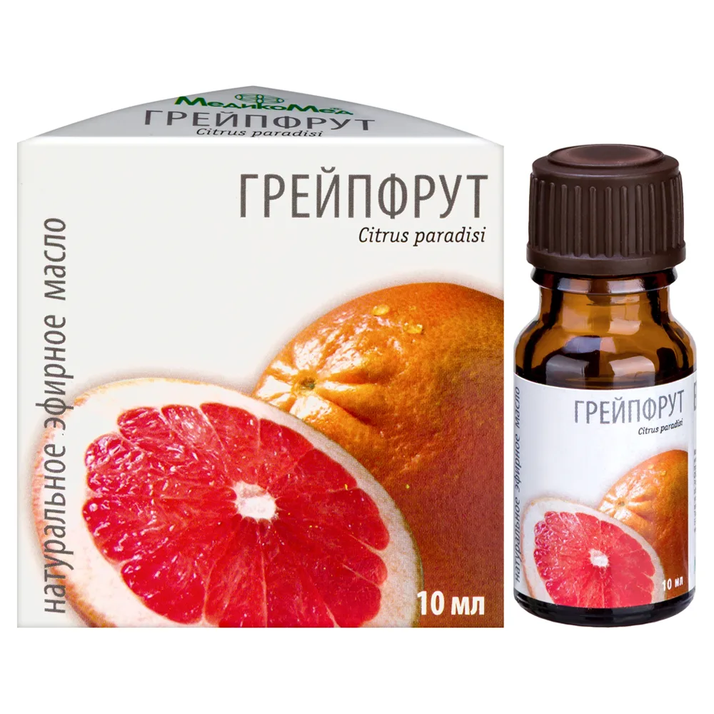 Grapefruit essential oil 10 ml in individual packaging