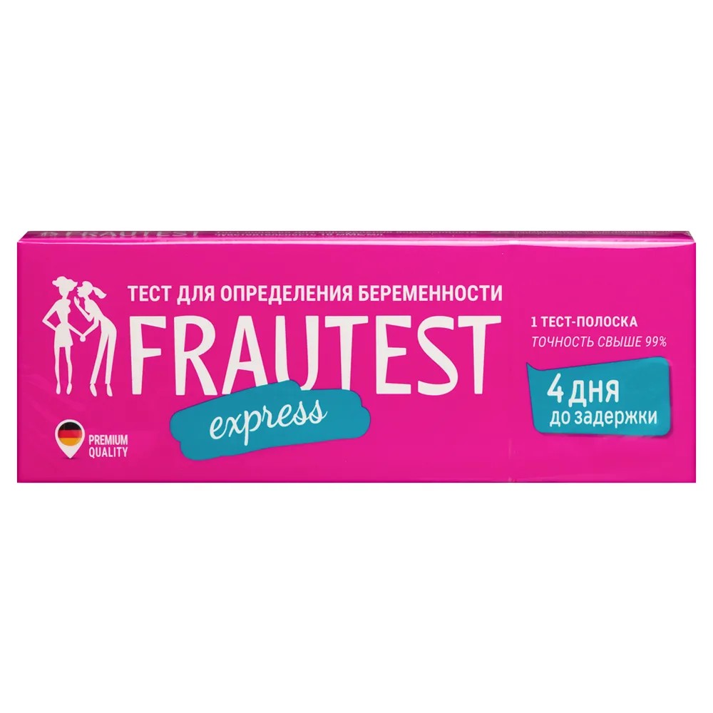 Frautest Express Pregnancy Test Strip Sensitivity 10 mIU/ml 1 pc.