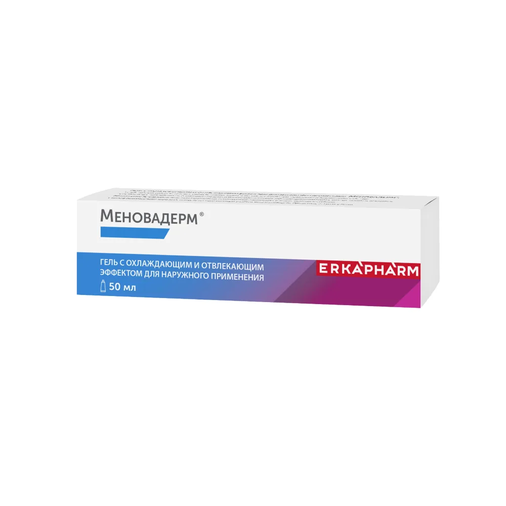 Erkapharm Menovaderm Gel with Cooling and Distracting Effect 50 ml