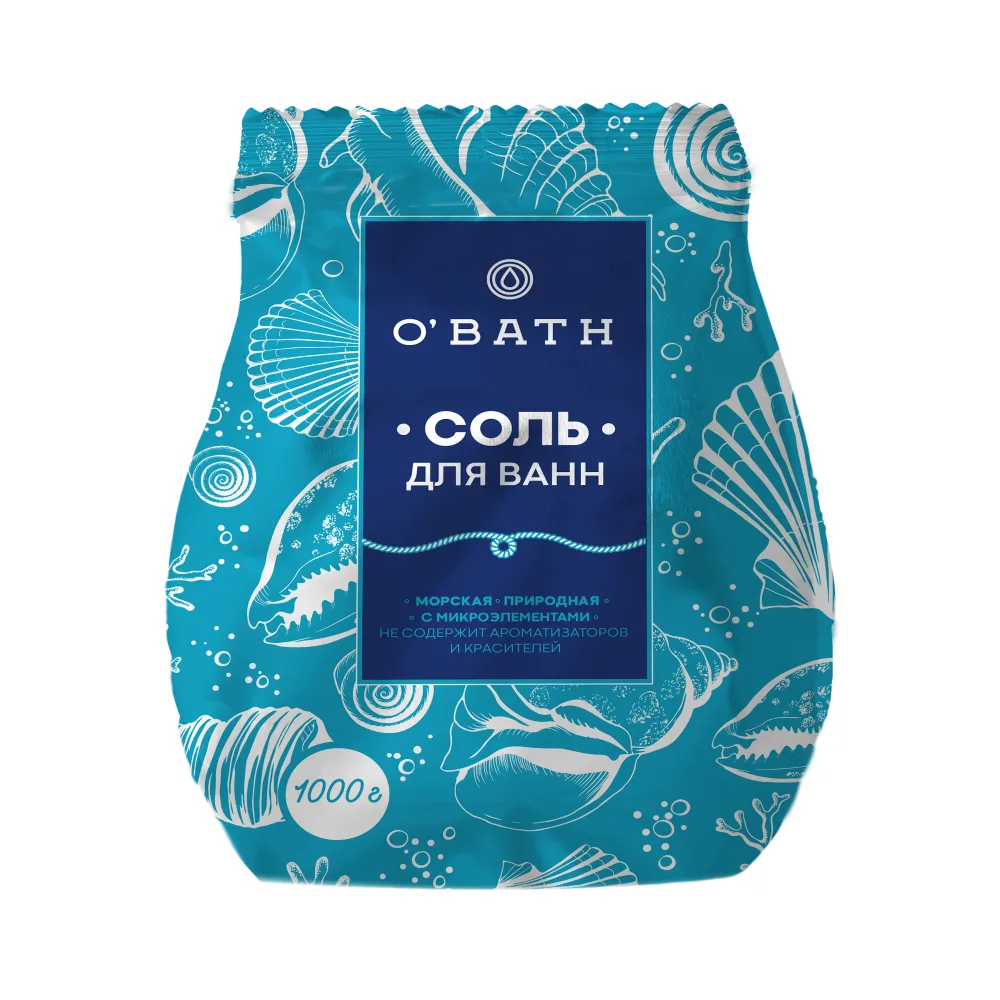 Obath Natural Sea Bath Salt with Microelements 1000 g
