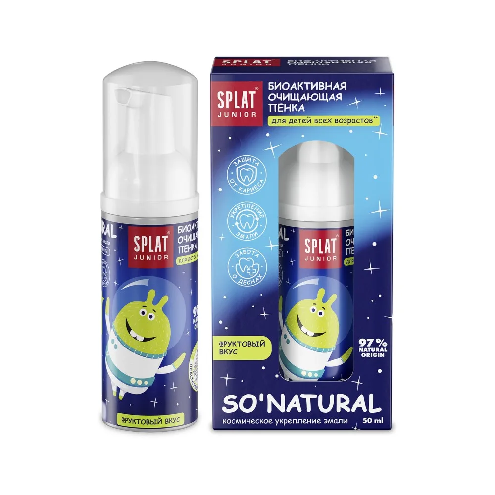 Splat Junior Magic Foam Oral Care Foam Calcium and Milk Enzymes 50 ml