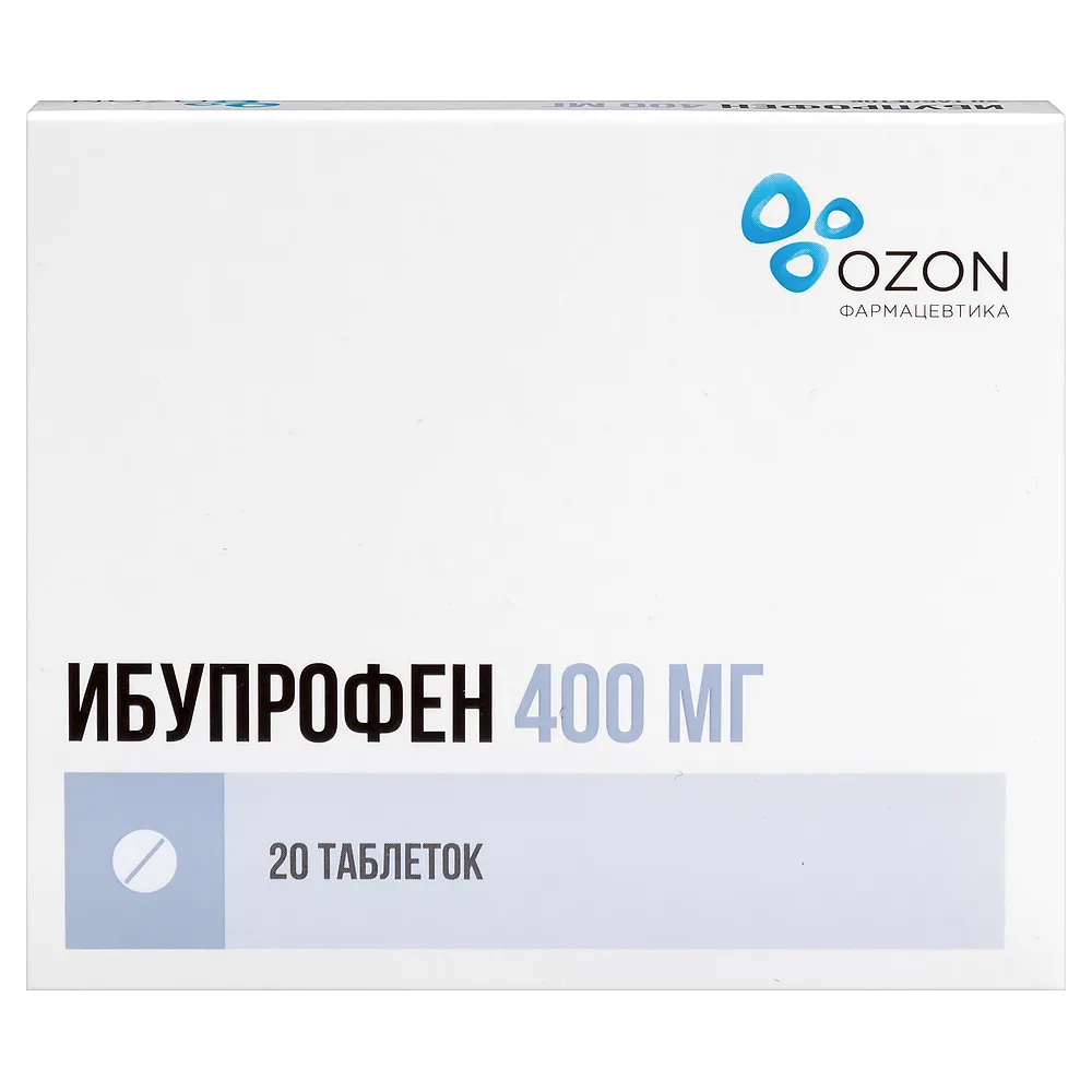 Ibuprofen 400 mg 20 tablets blister, film-coated