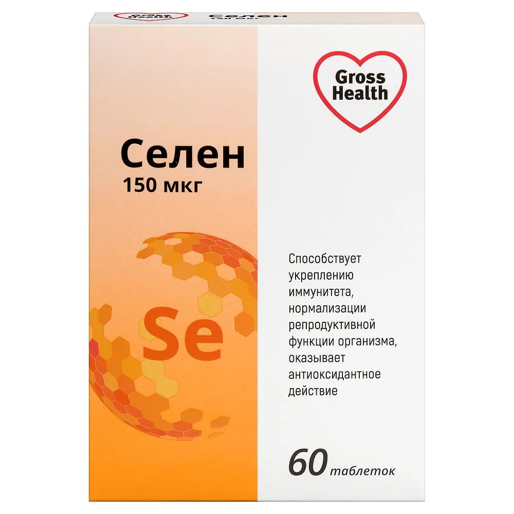 Gross Health Selenium (Se) 150 mcg 60 tablets