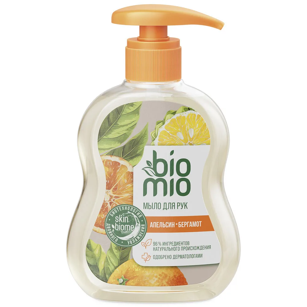 Biomio Liquid Soap with Essential Oils of Orange and Bergamot Natural 300 ml