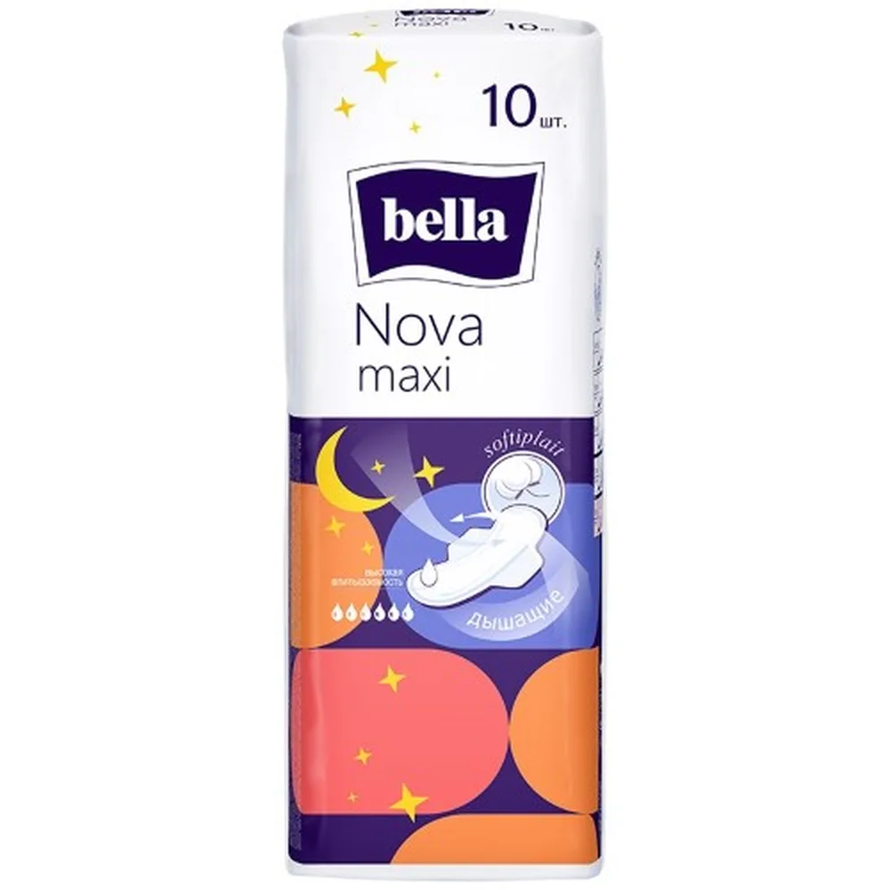 Bella Nova Maxi Softiplait Sanitary Pads 10 pcs.