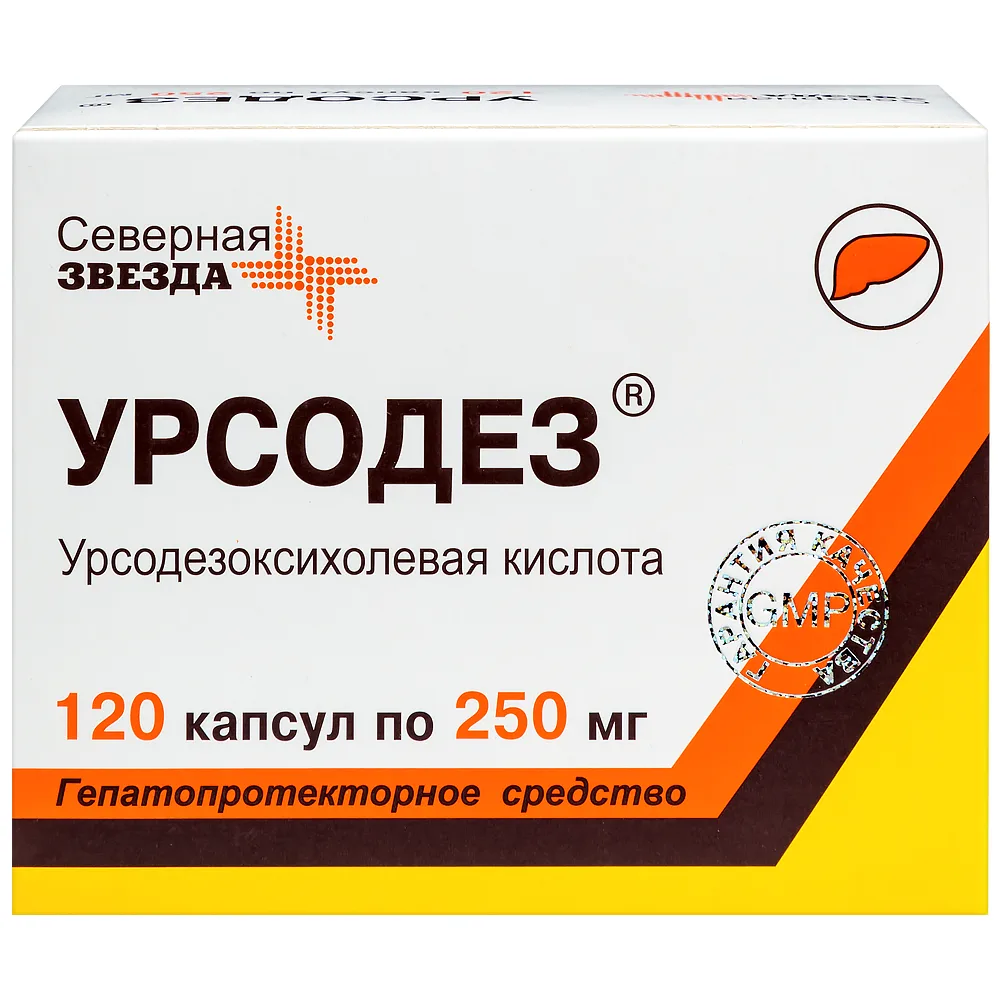 Ursodez 250 mg 120 capsules